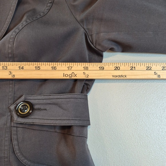 Cabi Womens Gray/Green Button Front Blazer Jacket Size 8 Career Work Business - Picture 11 of 12